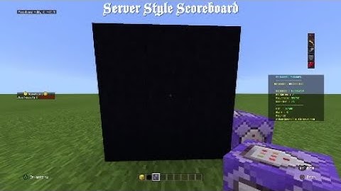How To Make A Server Style Scoreboard On Minecraft Bedrock