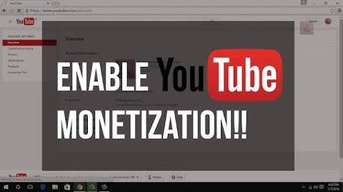 How To Enable Monetization On Youtube 2017 _ Without 10000 views