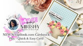 I Tried the NEW Scrapbook.com Cardstock | Cardmaking Live Replay