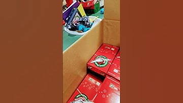 Operation Christmas Child shoeboxes,  bringing Christmas cheer to families in need.