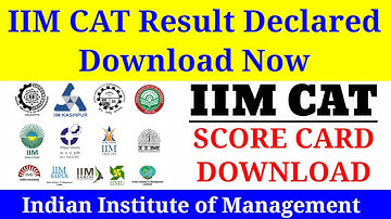 IIM CAT Result 2021, How to Download IIM CAT Score Card, IIM CAT ka Result Kaise Download kare