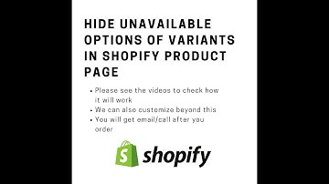 Hide unavailable options of variants in shopify product page (Job Sample 1)