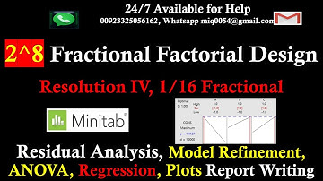 2k Fractional Factorial with Blocking in Minitab | 1/16 Fractional Factorial Resolution IV Design