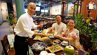 Meeting A Tú, the truck driver vlogger, in Hanoi, enjoying delicious dishes at Bò 34, preparing t...