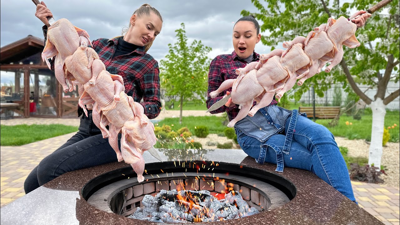 2 Рецепта Хрустящей Курочки в Тандыре и Печи на дровах! Какая получится вкуснее?
