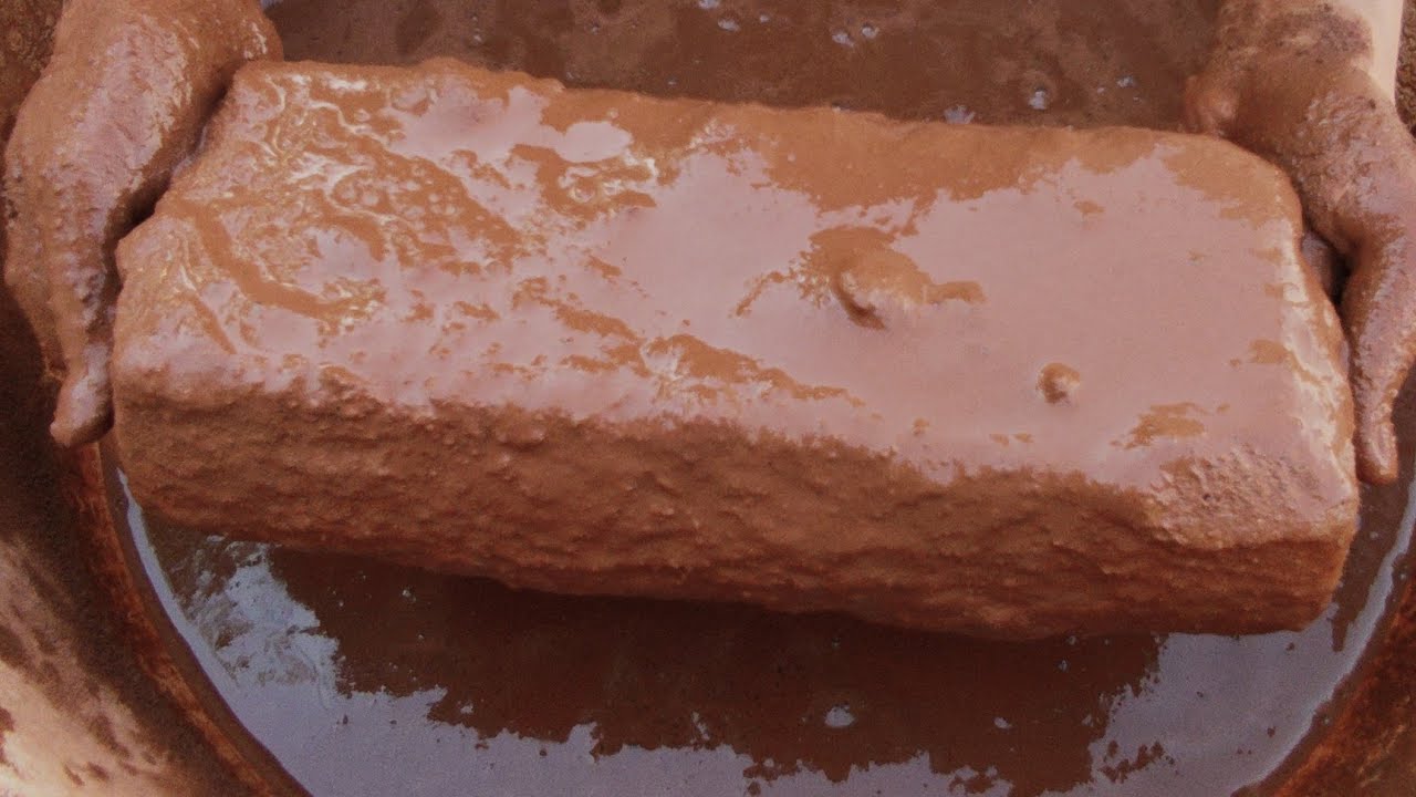 HBD🎉🎊Bbunch💕Pure reddirt bars crumbling and dipping in water. subscribe for more