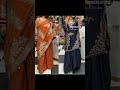 ✨ Indo-Western Elegance ✨ 💙 Blue with Skirt – Royal & Regal🧡 Orange with Palazzo – Chic & Modern
