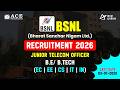 BSNL Recruitment 2026 | Junior Telecom Officer | Last Date: 03-07-2026 | ACE Online