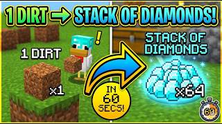 How To Trade 1 Dirt Into A Stack Of Diamonds In Just 60 Seconds And Survival