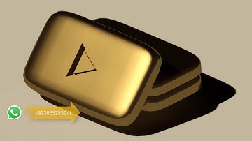 YouTube Golden Play Button 3D Model, AutoCAD 3D Modeling Training - Qasim Danish