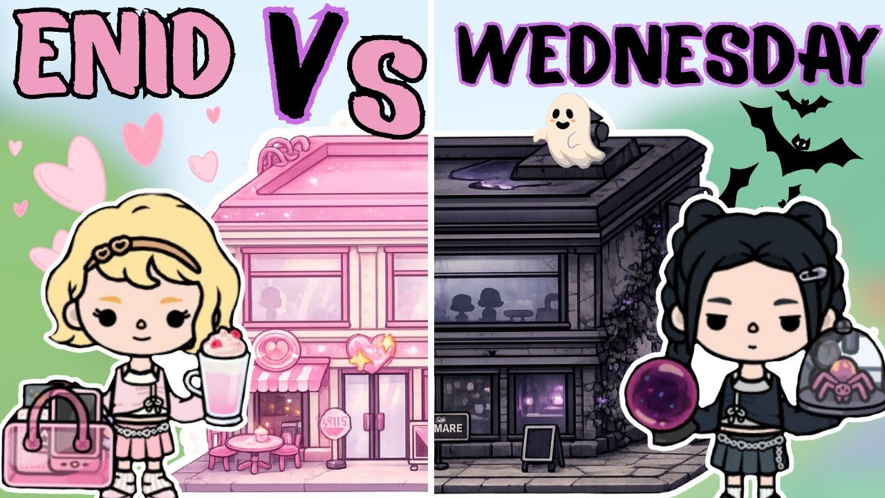 NEW UPDATE! 😱Wednesday & Enid New Free Shopping Center Makeover in Toca Boca ✨🏡