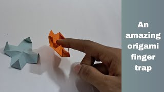 DIY Origami finger trap || how to make || fidget toy || Quick and easy