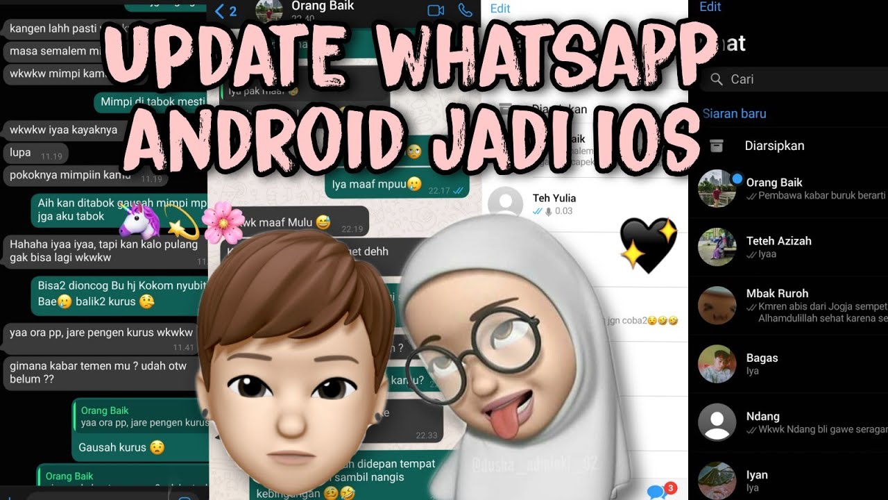update whatsapp android jadi iOS versi clone dan unclone!! 🙃