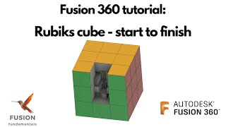 Fusion 360 Tutorial: Rubiks cube step by step