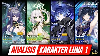 Analisis Karakter 6.0 - Lauma / Nahida? Flins / Yelan? Chasca / Mualani? - Lapakhuda.com