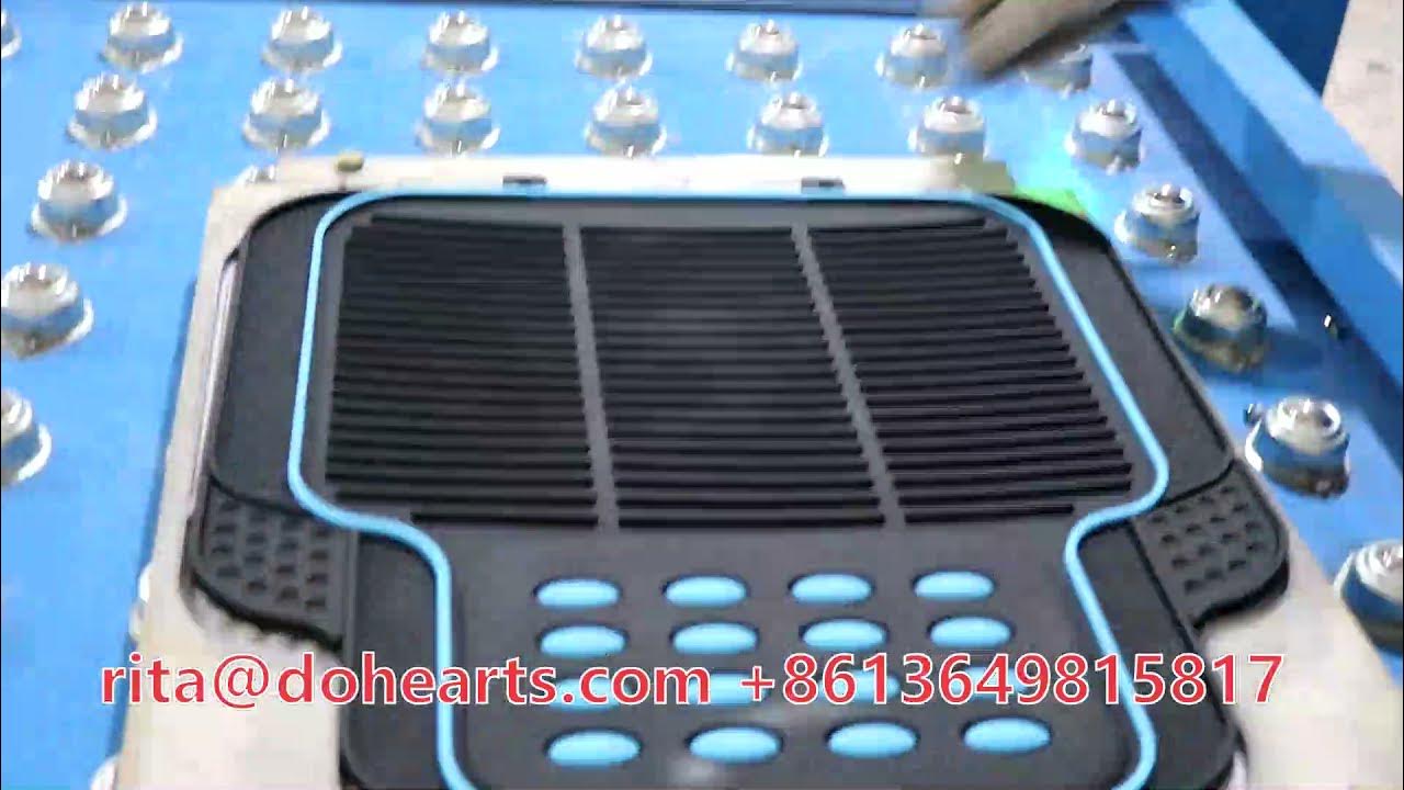 Full automatic pvc rubber car mat production line make rubber car mat