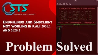 Enum4Linux not working error fix for Kali 2020.1 and 2020.2