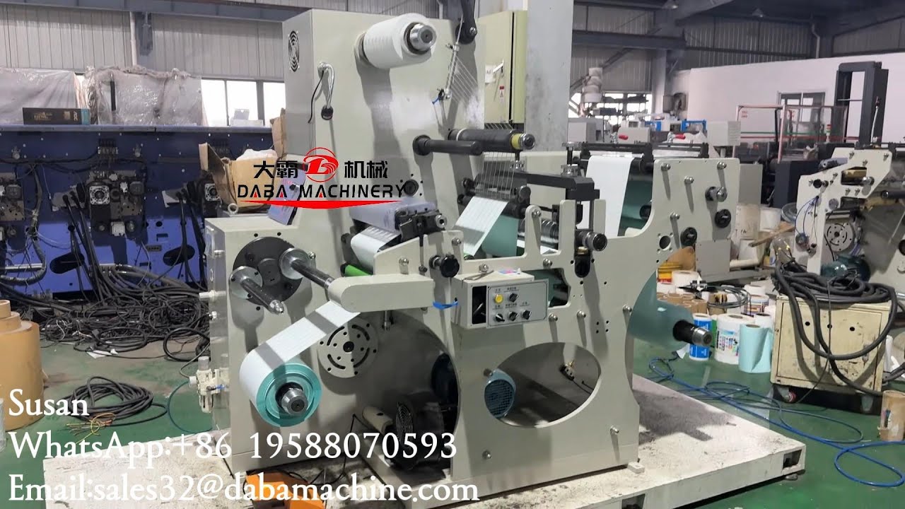 DABA Blank Label Sticker Rotary Die Cutting Machine With Turret ...