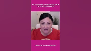 The Most Effective Communication Tip for Co-parents 💯🎯