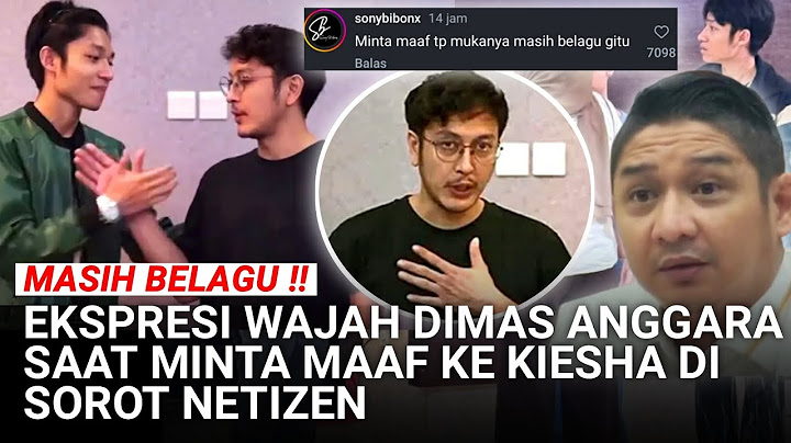 Dimas Anggara Minta Maaf ke Kiesha dan Keluarga Pasha Ungu, Netizen Soroti Mimik Wajah Dimas !!