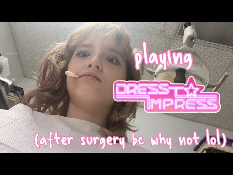 playing DRESS TO IMPRESS after getting surgery lol #dresstoimpress