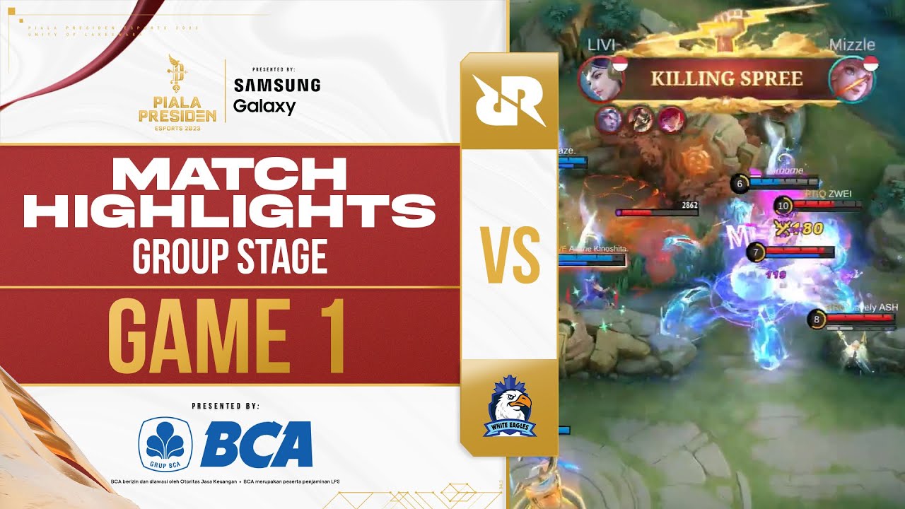 (MLBB WOMEN) MATCH HIGHLIGHT - WHITE EAGLES LADIES VS RRQ MIKA -  GAME 1 - GROUP STAGE