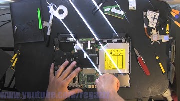 DELL XPS M1330 take apart, disassemble, how to open video disassembly