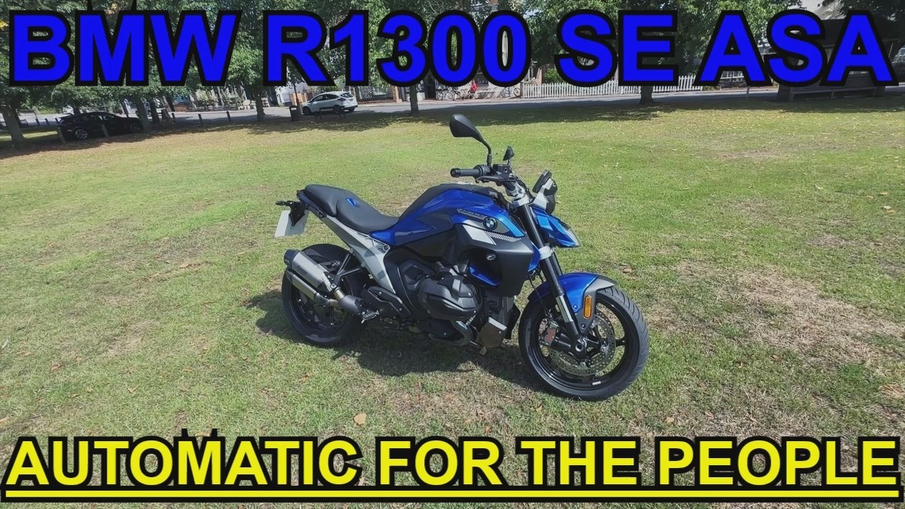 BMW R1300 SE ASA - First Ride Review - YouTube