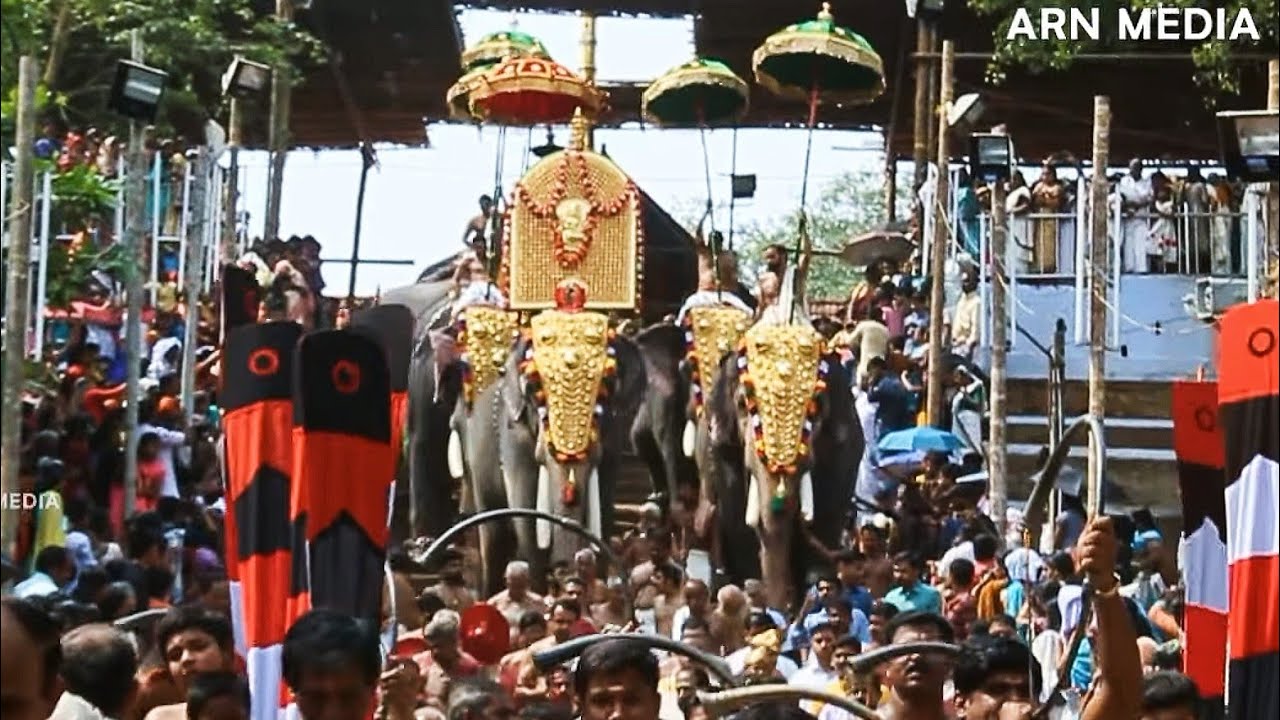 Thirumandhamkunnu Pooram - Guruvayoor Elephants