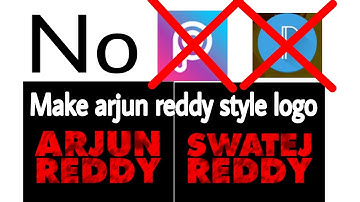 How to make your name font as arjun reddy movie || #ArjunReddy|| in 10 seconds.