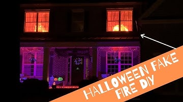 Halloween DIY - Fake Window Fire Special Effect