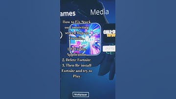 Watch If you want to fix the Fortnite Connecting screen Bug [PS5 Solution] 🫡  #solution #ytshorts