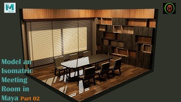 Autodesk Maya | How to Model an Isometric Meeting Room | Part 2 of 2.