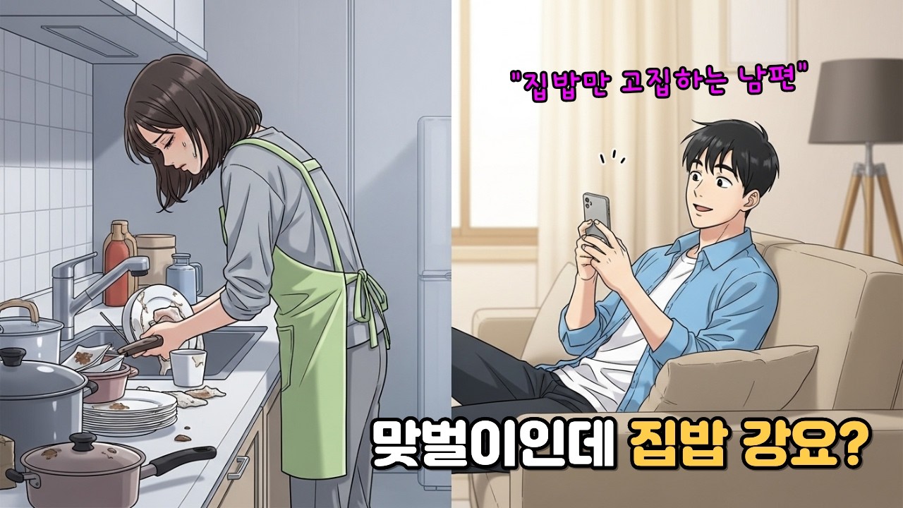 맞벌이인데 매일 집밥 강요하는 남편... 아내가 무너진 순간