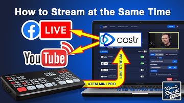 Stream to Facebook and YouTube at the Same Time Via Castr.io | ATEM Mini Pro Tutorial