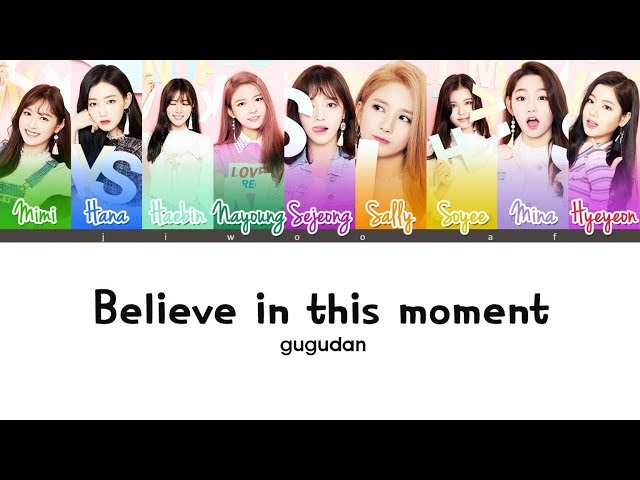 Gugudan (구구단) – Believe in this moment [Color Coded Lyrics] (ENG/ROM/HAN) class=