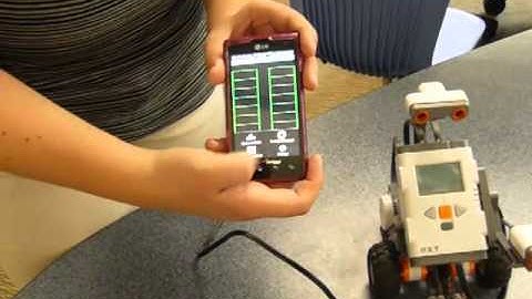 Jennifer Discovers Bluetooth SmartPhones Control NXT Robots
