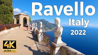 Ravello 2022, Italy Walking Tour (4k Ultra HD 60fps) – With Captions