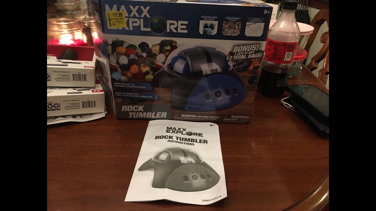 Let's read the Manual Maxx Explore Rock Tumbler Walmart How it works