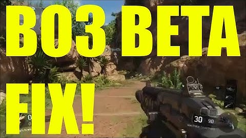 How To Fix All Black Ops 3 Beta Xbox One Glitches! Paint Shop, Freezing & Crashing & More!