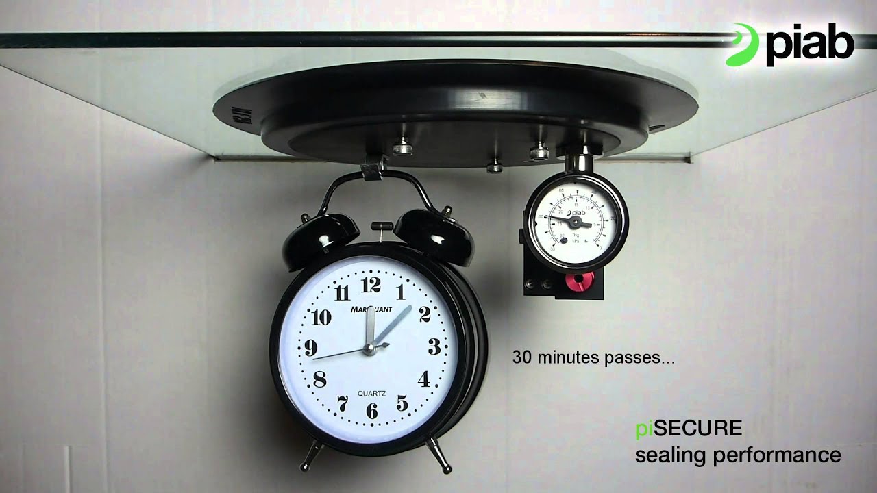 Vacuum pump piSECURE 30min sealing performance test - Piab