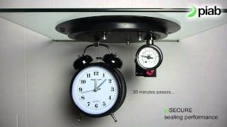 Vacuum pump piSECURE 30min sealing performance test - Piab