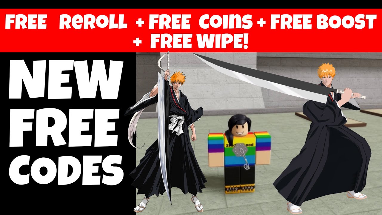 NEW* FREE CODES SOUL WAR gives Free Reroll Shikai + Free Wipe +