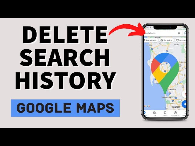 Google Maps will allow you to quickly delete photos and history