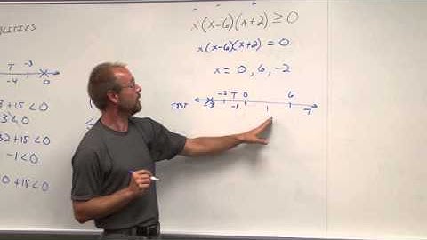 Intermediate Alg Section 7.6 Rational and Quadratic Inequalities
