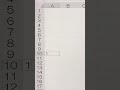 エクセル(Excel) 上方向にカウントアップする方法 #shorts