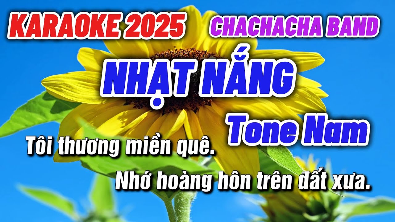 Karaoke Nhạt Nắng Tone Nam ChaChaCha Band Cực Vip Mới Nhất Hát Cực Sôi Động|Phát Organ