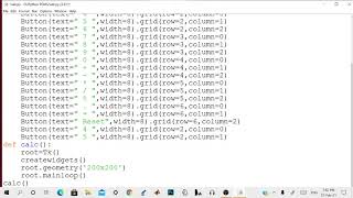 Calculator Application in Python using Tkinter