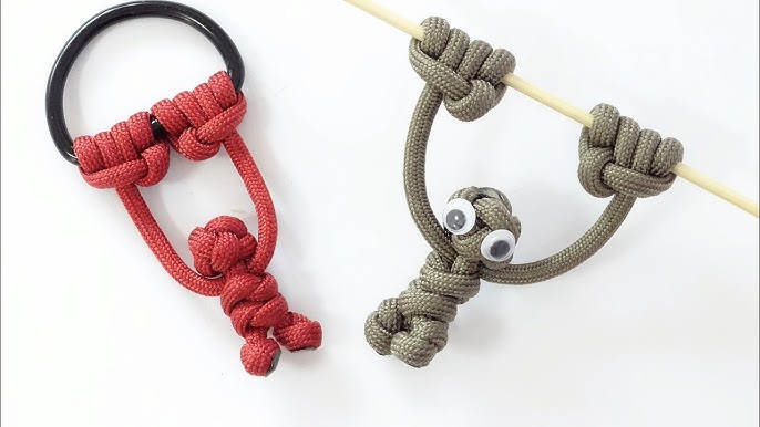 Paracord Person Zipper Pull Keychain Tutorial 