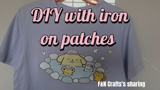 Easy And Quick iron on patches Cartoon#diy #shortsvideo #clothing #iron